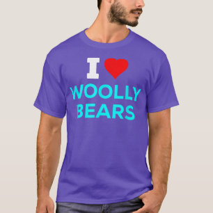 Funny Cute I Love Heart Wooly Beren T-shirt