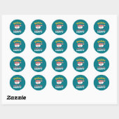 Funny Cute Kawaii Sushi Japans voedselplan Ronde Sticker (Vel)