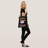 Funny Cute Kawaii Sushi Japans voedselplan Tote Bag (Op model)