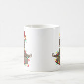 Funny Cute Kerstmis Sloth Koffiemok (Center)