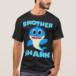 Funny Cute Kinder Young Adults Brother Shark Baby  T-shirt