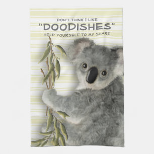 Funny Cute Koala Theedoek