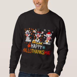 Funny Cute Koeien Happy Hanksmas Trui
