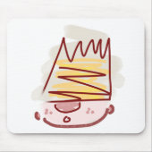 Funny Cute Little King Illustration Muismat (Voorkant)