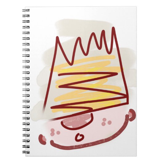 Funny Cute Little King Illustration Notitieboek (Voorkant)