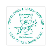 Funny Cute Llama Amazing Job Teacher Rewards