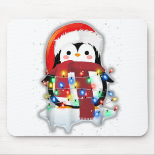 Funny Cute Merry Kerstmis Penguin Costume Muismat