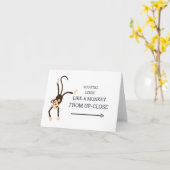 Funny Cute Monkey Kinderen Girl Boy 10th Birthday  Kaart (Gele Bloem)