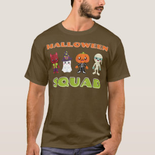 Funny Cute Mummy Ghost Wolf JackoLantern Halloween T-shirt