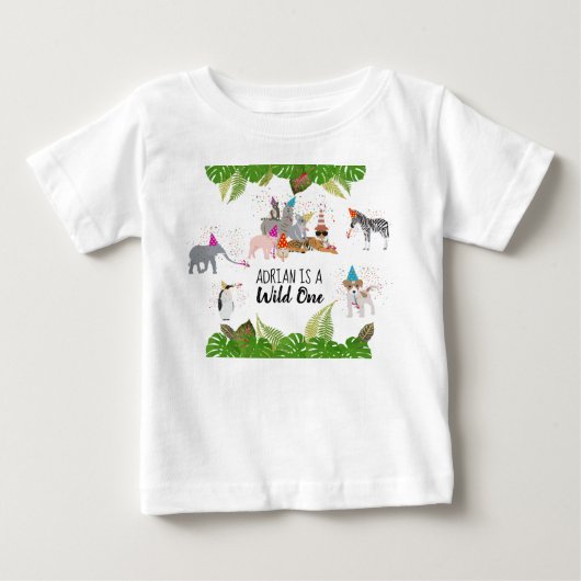 Funny & Cute Oerwoud Animals bij Party Wild One (Voorkant)