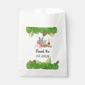 Funny & Cute Oerwoud Animals bij Party Wild One Bedankzakje (Voorkant)