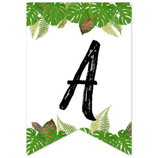 Funny & Cute Oerwoud Animals bij Party Wild One Vlaggetjes (Derde vlag)