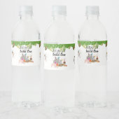 Funny & Cute Oerwoud Animals bij Party Wild One Waterfles Etiket (Flessen)