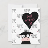 Funny Cute “Only Moooooo” Cow Pun  Kaart (Voorkant)