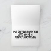 FUNNY CUTE OUDE LADY BIRTHDAY KAART VOOR HAAR (Binnen)