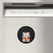 Funny Cute Outer Space Galaxy Cat Meme Pizza Taco Magneet (Insitu (Vaatwasser))