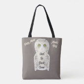 Funny Cute Owl be Back Snel Mam's tas (Achterkant)