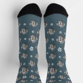 Funny Cute Pet Dog/Cat Photo Pawprint Sokken (Top)