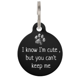 Funny Cute Pet Dog Name Tags - Gepersonaliseerd un Huisdierpenning