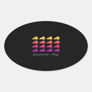 Funny Cute Pet Owner Hamster Ovale Sticker
