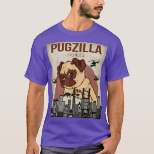 Funny Cute Pet Pajama Pug Dog Outfit T-shirt Pugzi