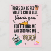 Funny Cute Pink Happy Moederdag uit kat Briefkaart (Voorkant)