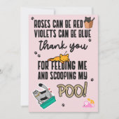 Funny Cute Pink Happy Moederdag uit kat Kaart (Voorkant)