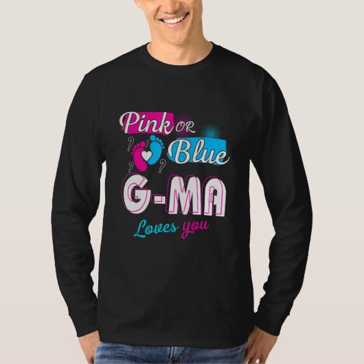 Funny Cute Pink of Blue G Ma houdt van je seksreve T-shirt (Voorkant)