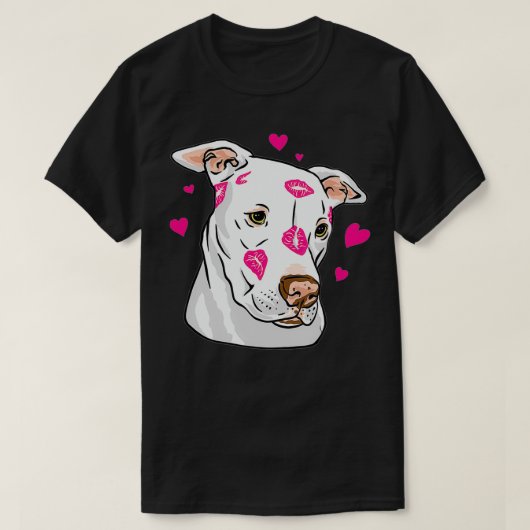 Funny Cute Pitbull , Rescue Dog  T-shirt (Design voorkant)