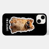 Funny Cute Pomeranian Dog I'm a Delight Case-Mate iPhone Case (Achterkant (horizontaal))