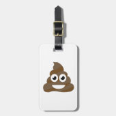 Funny Cute Poop Emoji Bagagelabel (Voorkant verticaal)