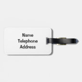 Funny Cute Poop Emoji Bagagelabel (Achterkant horizontaal)