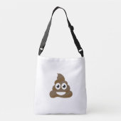 Funny Cute Poop Emoji Crossbody Tas (Achterkant)
