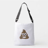Funny Cute Poop Emoji Crossbody Tas (Voorkant)