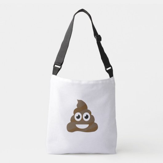 Funny Cute Poop Emoji Crossbody Tas (Voorkant)