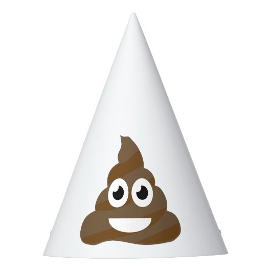 Funny Cute Poop Emoji Feesthoedjes (Voorkant)
