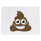 Funny Cute Poop Emoji Groot Cadeauzakje (Voorkant)