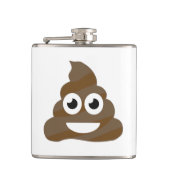 Funny Cute Poop Emoji Heupfles (Voorkant)