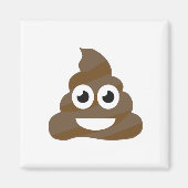 Funny Cute Poop Emoji Magneet (Voorkant)