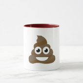 Funny Cute Poop Emoji Mok (Midden)