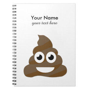 Funny Cute Poop Emoji Notitieboek