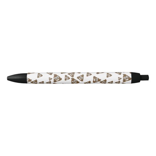 Funny Cute Poop Emoji Pattern Blauwe Inkt Pen (Voorkant)