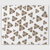 Funny Cute Poop Emoji Pattern Cadeaupapier (Vlak)