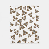 Funny Cute Poop Emoji Pattern Fleece Deken (Voorkant)