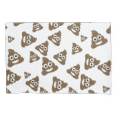 Funny Cute Poop Emoji Pattern Kussensloop (Voorkant)