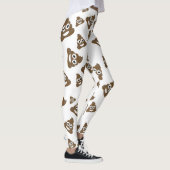 Funny Cute Poop Emoji Pattern Leggings (Rechts)