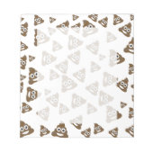Funny Cute Poop Emoji Pattern Notitieblok (Voorkant)