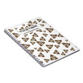 Funny Cute Poop Emoji Pattern Notitieboek (Rechterzijde)