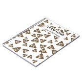Funny Cute Poop Emoji Pattern Notitieboek (Linkerzijde)