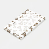 Funny Cute Poop Emoji Pattern Post-it® Notes (Schuin)